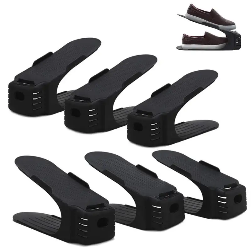 Shoe Slots Space Saver, Closet Shoe Slotz Organizer, Double Storage Rack Holder, Set Of 6, Black
Shoe Slots Space Saver, Closet Shoe Slotz Organizer, Double Storage Rack Holder, Set Of 6, Black