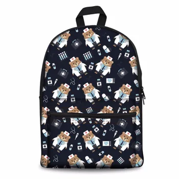 FORUDESIGNS Cartoon Doctor Bear Printing Men Women Backpack for Teenagers Girls and Boys Laptop Bagpack Schoolbag Bolsas Mochila
FORUDESIGNS Cartoon Doctor Bear Printing Men Women Backpack for Teenagers Girls and Boys Laptop Bagpack Schoolbag Bolsas Mochila
