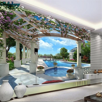 beibehang High - end luxury villa 3D swimming pool backdrop large custom non - woven wallpaper papel de parede infantil
beibehang High - end luxury villa 3D swimming pool backdrop large custom non - woven wallpaper papel de parede infantil