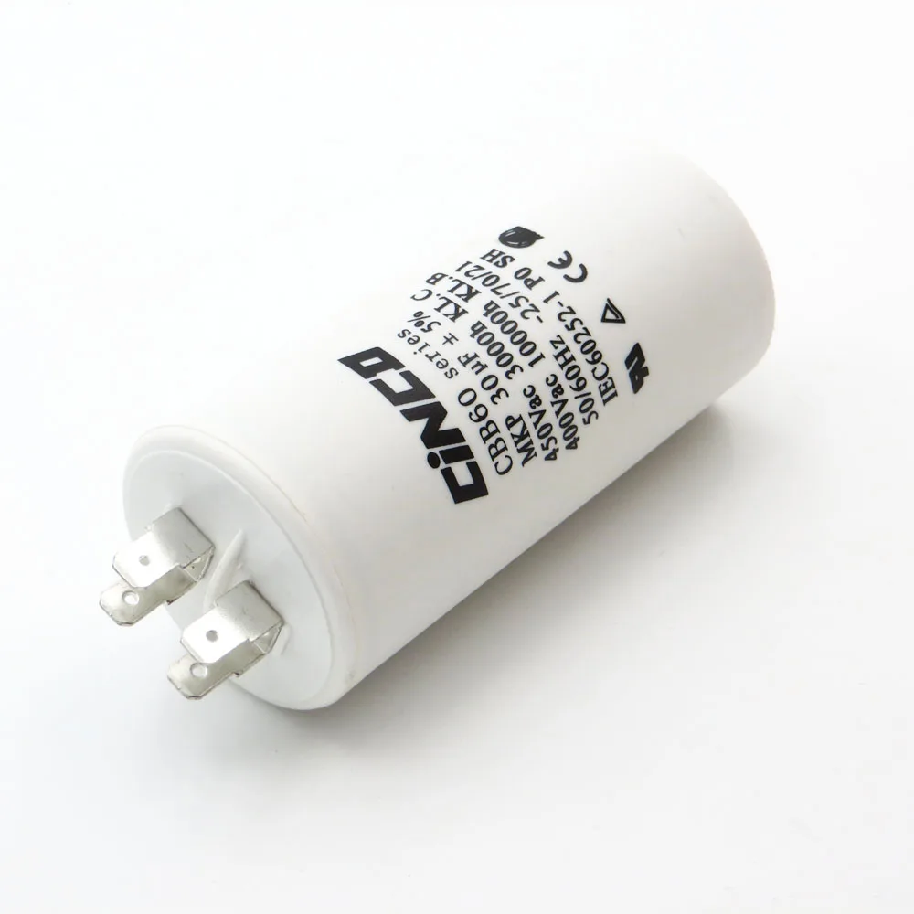 CBB60 Motor Run Capacitors 30 uF 400 450 V 4pins SH DB Polypropylene Film Ac Water Pump electrical engine mfd mf VAC Volt
CBB60 Motor Run Capacitors 30 uF 400 450 V 4pins SH DB Polypropylene Film Ac Water Pump electrical engine mfd mf VAC Volt