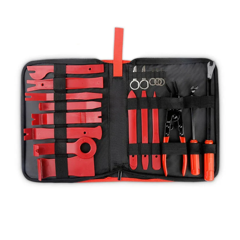 19 Pcs Door Panel Removal Tool Crowbar Screwdriver Audio Cd Interior Disassembly tool for Car Repair Clip Removal Tool
19 Pcs Door Panel Removal Tool Crowbar Screwdriver Audio Cd Interior Disassembly tool for Car Repair Clip Removal Tool