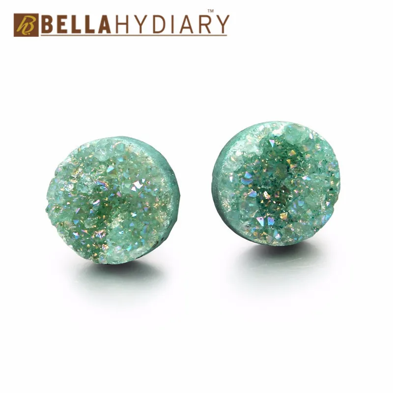 Bijoux Natural Stone Crystal Druzy Resin Round Heart Stud Earrings For Women Jewelry Pendientes Mujer Moda 2019 Ohrringe Brinco
Bijoux Natural Stone Crystal Druzy Resin Round Heart Stud Earrings For Women Jewelry Pendientes Mujer Moda 2019 Ohrringe Brinco