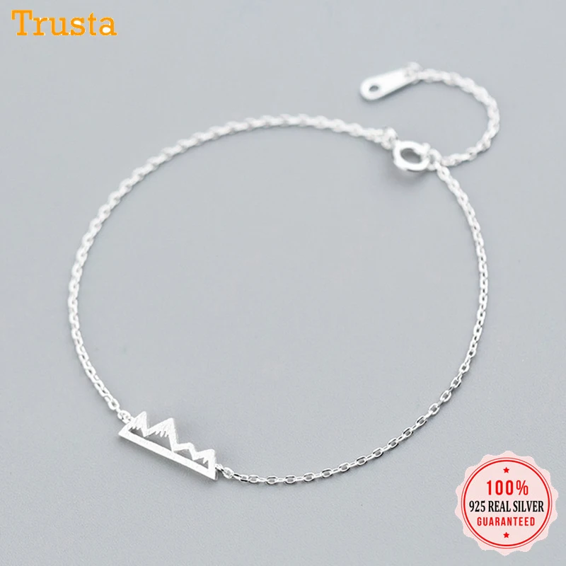 Trusta 100% 925 Sterling Silver Jewelry Bracelet Women Fashion Charm Mountain Gift Daughter Birthday Girls Friends DS1292
Trusta 100% 925 Sterling Silver Jewelry Bracelet Women Fashion Charm Mountain Gift Daughter Birthday Girls Friends DS1292