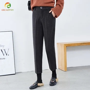 New Fashion Autumn and Winter Thick Warm Woolen Pants Women Casual Harem Pants Plus Size S-3XL Lady Office Pants OL Trousers
New Fashion Autumn and Winter Thick Warm Woolen Pants Women Casual Harem Pants Plus Size S-3XL Lady Office Pants OL Trousers