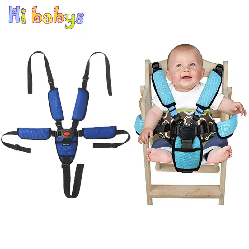 Baby Portable Seat Safety Belt Infant Dining Chair Belt Five Point