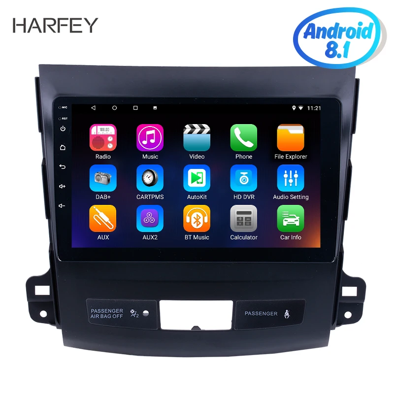 Harfey for 2006-2014 MITSUBISHI Outlander 9" Android 8.1 Bluetooth GPS Navi Radio system support OBD2 SWC Rearview Camera TPMS
Harfey for 2006-2014 MITSUBISHI Outlander 9" Android 8.1 Bluetooth GPS Navi Radio system support OBD2 SWC Rearview Camera TPMS