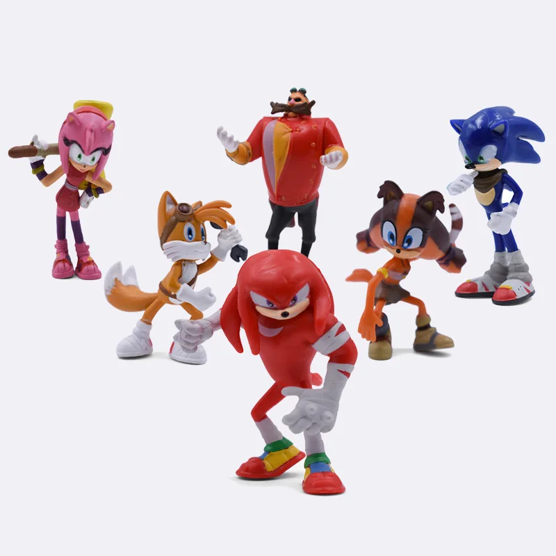 6Pcs/Set 5-7CM Sonic Shadow Tails Amy Rose Dr Eggman PVC Toys Action Figures Doll Toys For Boys Girls Free Shipping
6Pcs/Set 5-7CM Sonic Shadow Tails Amy Rose Dr Eggman PVC Toys Action Figures Doll Toys For Boys Girls Free Shipping