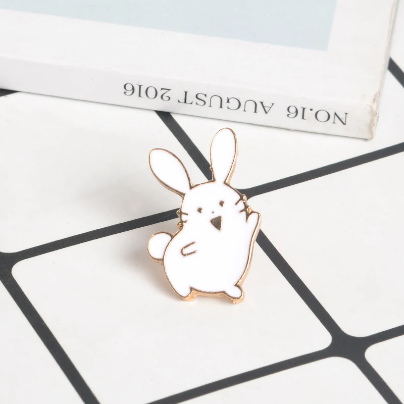 Cute Tiny White Rabbit Enamel Pin Dancing Bunny Lapel Pin Brooch Badge Backpack Denim Jackets Jewelry Gift Animal Pins for Kids
Cute Tiny White Rabbit Enamel Pin Dancing Bunny Lapel Pin Brooch Badge Backpack Denim Jackets Jewelry Gift Animal Pins for Kids