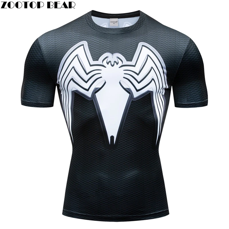 New Venom Men T-shirt 3D T shirt Crossfit TopTee Compression Super Hero Fitness Quick Dry Fitness Breathable Bodybuilding Male
New Venom Men T-shirt 3D T shirt Crossfit TopTee Compression Super Hero Fitness Quick Dry Fitness Breathable Bodybuilding Male