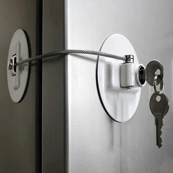 Children's Window Refrigerator Safety Limit Lock with Stainless Steel Key Cylinder Baby Black Safety Lock for Window Cabinets
Children's Window Refrigerator Safety Limit Lock with Stainless Steel Key Cylinder Baby Black Safety Lock for Window Cabinets
