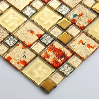 2018 New ! European Style Golden Red Maple Glass Mosaic Tile for Showroom Bathroom Kitchen Backsplash Wall tiles Wallpaper
2018 New ! European Style Golden Red Maple Glass Mosaic Tile for Showroom Bathroom Kitchen Backsplash Wall tiles Wallpaper
