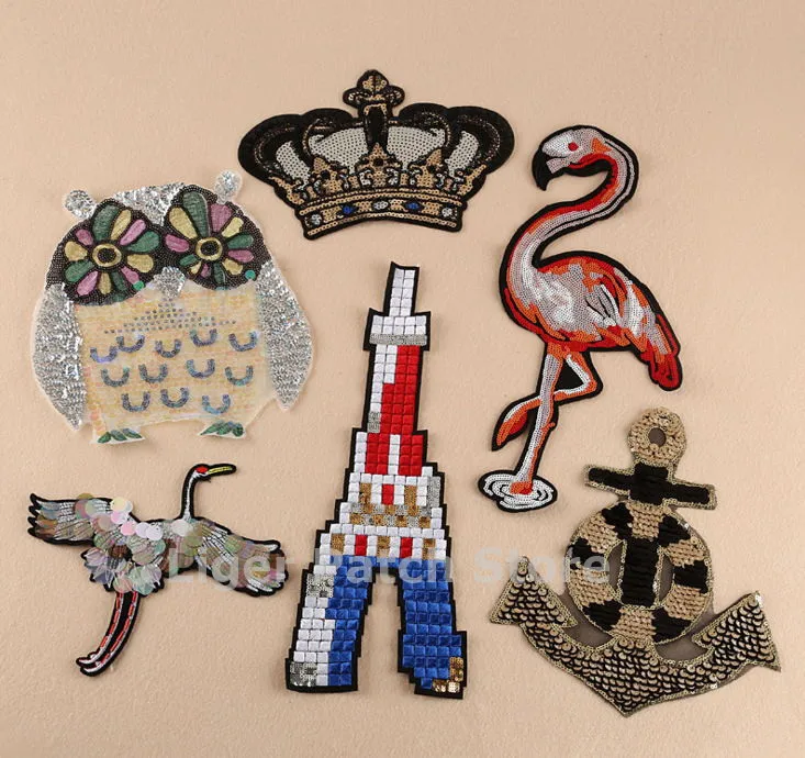 2017 New Patches 3 pcs big size Anchor Crown sequins embroidered patch sew on Motif Appliques Fabric cloth embroidery accessory
2017 New Patches 3 pcs big size Anchor Crown sequins embroidered patch sew on Motif Appliques Fabric cloth embroidery accessory