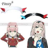 DARLING in the FRANXX Zero Two Cosplay Prop Headwear PVC Horn Headband Hairband Costume Accessories hairpins Hairclip image