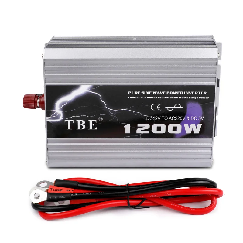 New Arrive Auto Car Power Inverter 1200Watt 1200W DC 12V to AC 110V/220V With USB Converter Pure Sine Wave Wholesale
New Arrive Auto Car Power Inverter 1200Watt 1200W DC 12V to AC 110V/220V With USB Converter Pure Sine Wave Wholesale