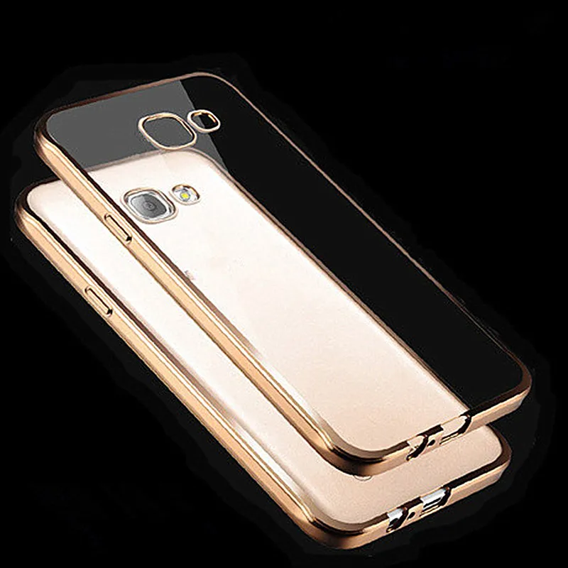 Electroplating Gold Frame Clear Soft TPU Case Cover for Samsung Galaxy S6 S7 Edge S8 S9 Plus A3 A5 A7 J3 J5 J7 2016 A8 Plus 2018 
Electroplating Gold Frame Clear Soft TPU Case Cover for Samsung Galaxy S6 S7 Edge S8 S9 Plus A3 A5 A7 J3 J5 J7 2016 A8 Plus 2018