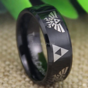Free Shipping USA UK CANADA RUSSIA Brazil Hot Selling 8MM SUPER LEGEND Of ZELDA LORD BLACK BEVELED Men's Tungsten Wedding Ring
Free Shipping USA UK CANADA RUSSIA Brazil Hot Selling 8MM SUPER LEGEND Of ZELDA LORD BLACK BEVELED Men's Tungsten Wedding Ring