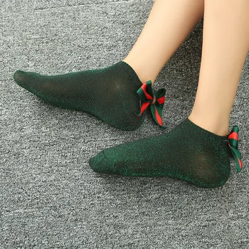 New Pure Color Bow Socks Silver Silk Low Lace Shallow Boat Socks Simple Short High Quality Women Socks 6pair/lot 
New Pure Color Bow Socks Silver Silk Low Lace Shallow Boat Socks Simple Short High Quality Women Socks 6pair/lot