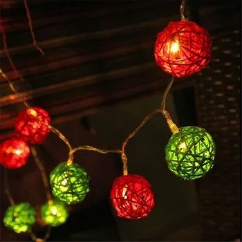 4m 20 Red Green Rattan Ball String Fairy Light Sepak Takraw Holiday LED Strip Light Xmas Garden Decoration Wedding Lights
4m 20 Red Green Rattan Ball String Fairy Light Sepak Takraw Holiday LED Strip Light Xmas Garden Decoration Wedding Lights