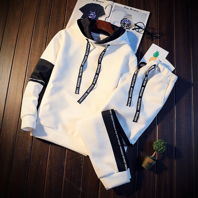 High Quality Men Clothing Set Sportswear 2019 Autumn Hoodies Sweatshirts Sporting Sets Men's Tracksuits Mens Hoodies+Pants 2pcs
High Quality Men Clothing Set Sportswear 2019 Autumn Hoodies Sweatshirts Sporting Sets Men's Tracksuits Mens Hoodies+Pants 2pcs