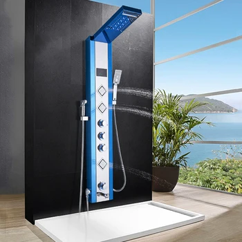 LED Stainless Steel Shower Panel 4 Color Tower System Shower Jets massage body jets hand shwoer tub spout
LED Stainless Steel Shower Panel 4 Color Tower System Shower Jets massage body jets hand shwoer tub spout