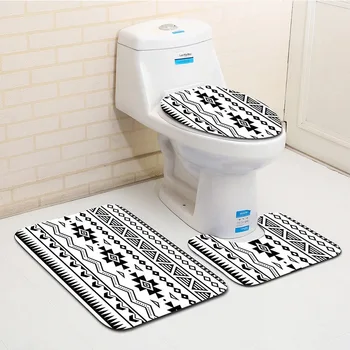 Honlaker 3Pcs/set Modern Geometric Pattern Bathroom Mat and Toilet Mats Non-slip Water Absorption Bath Rug
Honlaker 3Pcs/set Modern Geometric Pattern Bathroom Mat and Toilet Mats Non-slip Water Absorption Bath Rug