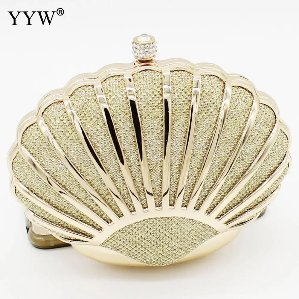 YYW 2019 New Shell Shape Clutch Bag Women Evening Clutch Fashion Mini Party Wedding Purse Chain Bag over Shoulder wallets Gold
YYW 2019 New Shell Shape Clutch Bag Women Evening Clutch Fashion Mini Party Wedding Purse Chain Bag over Shoulder wallets Gold