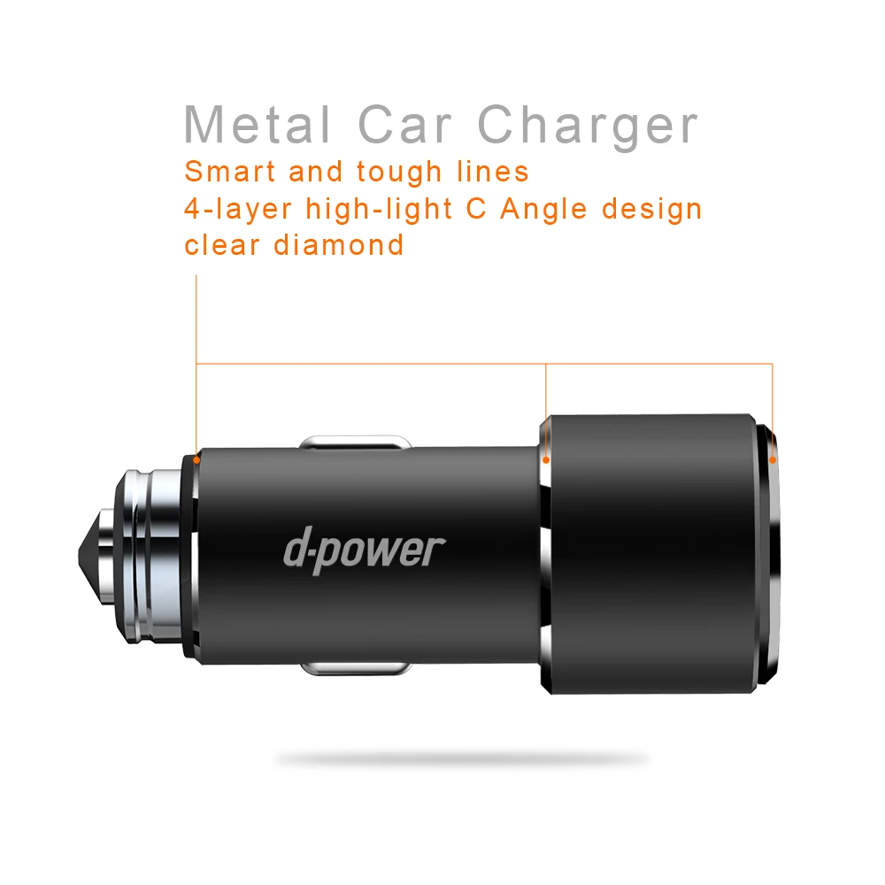 Автомобильное зарядное устройство Dpower USB порт быстрая зарядка PD 3 0 подходит для