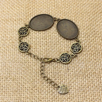 3Pcs Fit 18*25mm DIA Oval Bracelet Cabochon Setting Vintage Bronze Metal Zinc Alloy Jewelry Blank Setting Bracelet Findings
3Pcs Fit 18*25mm DIA Oval Bracelet Cabochon Setting Vintage Bronze Metal Zinc Alloy Jewelry Blank Setting Bracelet Findings