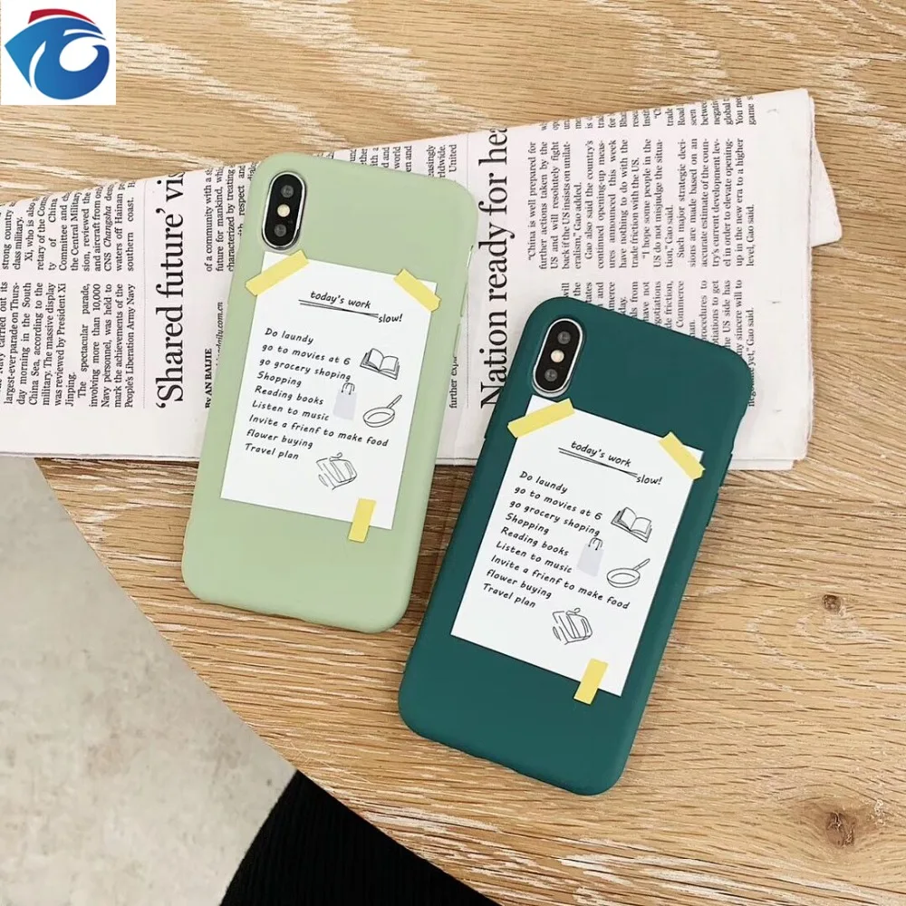HUANQING My everyday cell phone case For iPhone 6 6S 7 7Plus silicone Phone TPU Protection Anti-fall FOR 8 8Plus XR XSMax soft case0