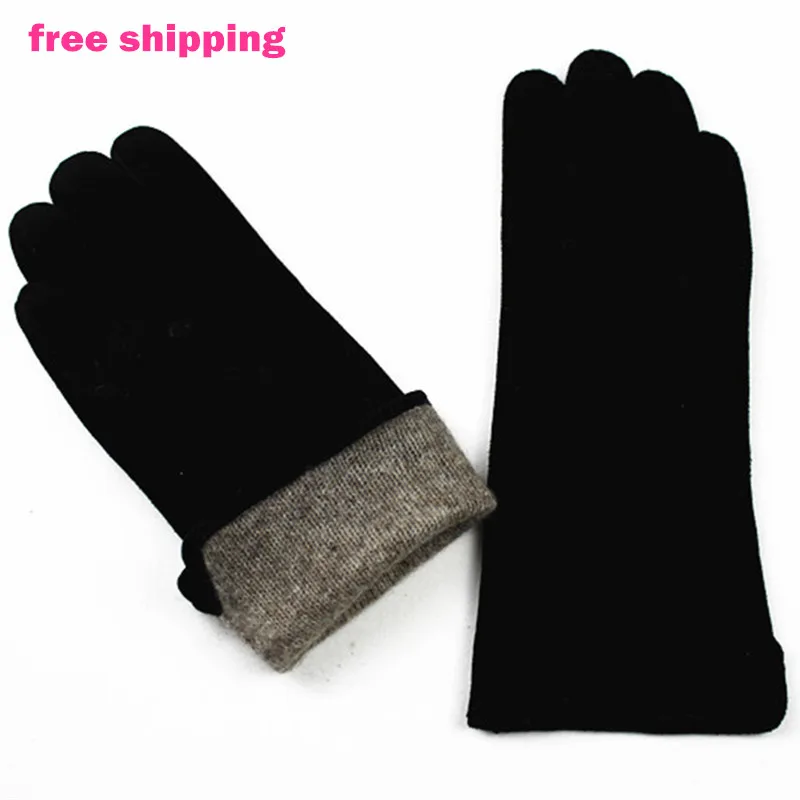 Female gloves suede leather gloves straight style sheepskin gloves wool lining spring and autumn Keep warm free shipping
Female gloves suede leather gloves straight style sheepskin gloves wool lining spring and autumn Keep warm free shipping