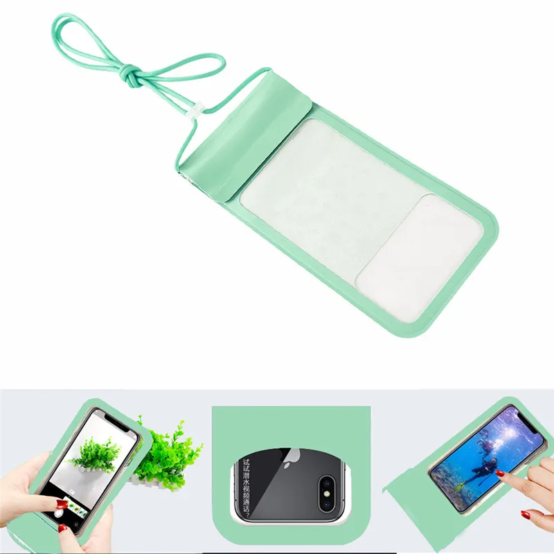 Outdoor Waterproof Bag For Phone Touch Screen Swimming Snorkeling Skiing Diving Underwater Mobile Bags Equipment | Спорт и