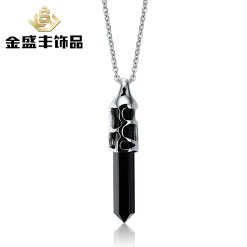 Titanium Steel Pendant Necklace With Chain Black Onyx Pendants Necklace Hollow Designed Men Fashion Jewelry Accessories 5pcs/lot
Titanium Steel Pendant Necklace With Chain Black Onyx Pendants Necklace Hollow Designed Men Fashion Jewelry Accessories 5pcs/lot