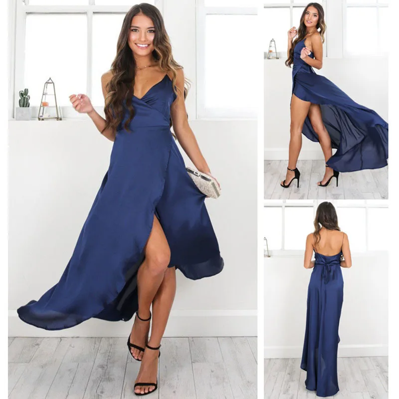 Women Fashion sleeveless Solid Color Silk Casual Party Maxi Dress plus Size European And American Wish Cross-Border New Style
Women Fashion sleeveless Solid Color Silk Casual Party Maxi Dress plus Size European And American Wish Cross-Border New Style