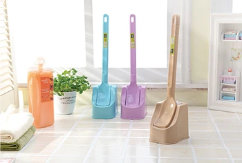 1pc toilet brush set soft seat type toilet brush with a clean brush several color optional 39x9.5cm OK 0171 
1pc toilet brush set soft seat type toilet brush with a clean brush several color optional 39x9.5cm OK 0171