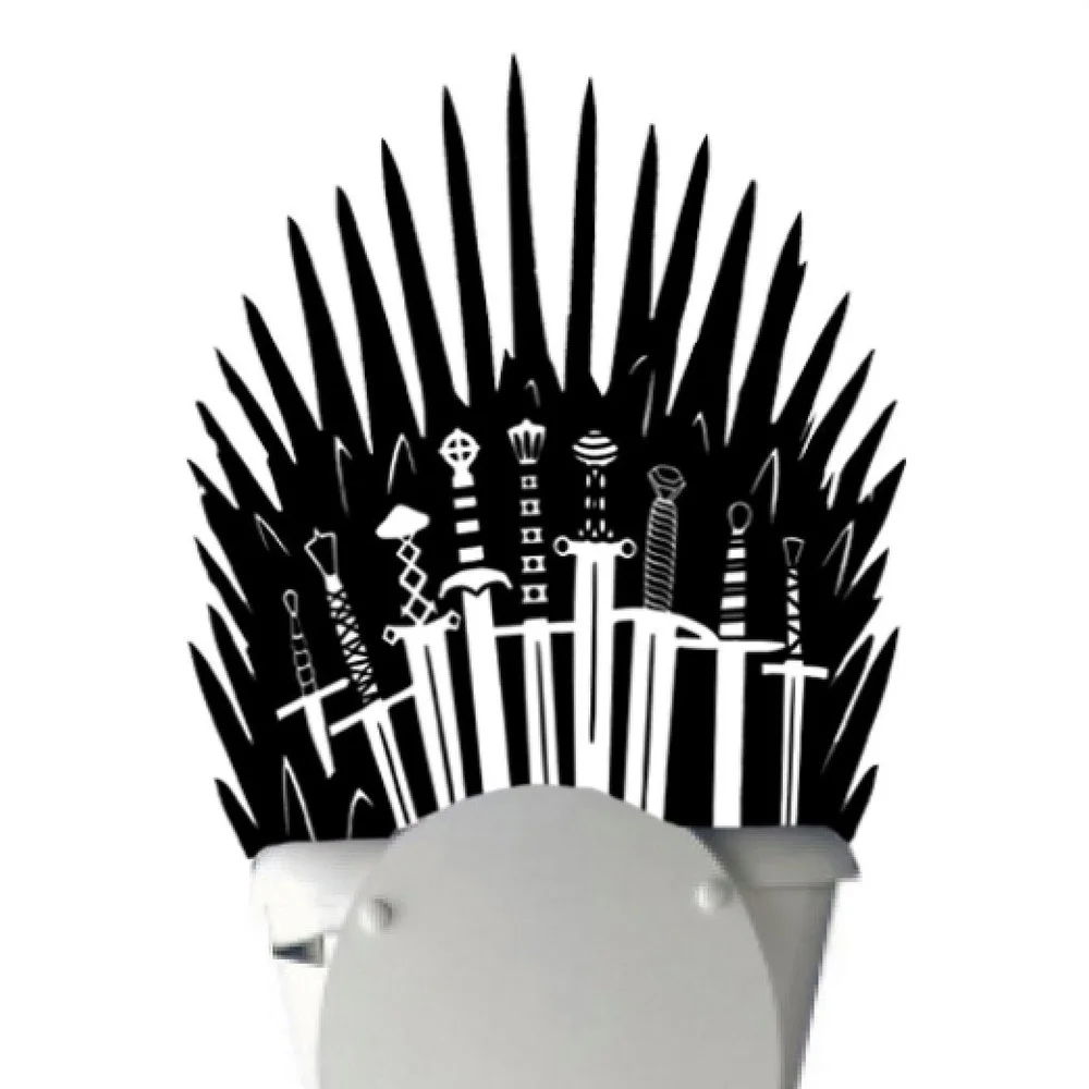 Iron Throne Toilet Decal Sticker Parody Inspired By Game Of Thrones Vinyl Wallpaper For Behind Your On Bathroom Wall C040
Iron Throne Toilet Decal Sticker Parody Inspired By Game Of Thrones Vinyl Wallpaper For Behind Your On Bathroom Wall C040
