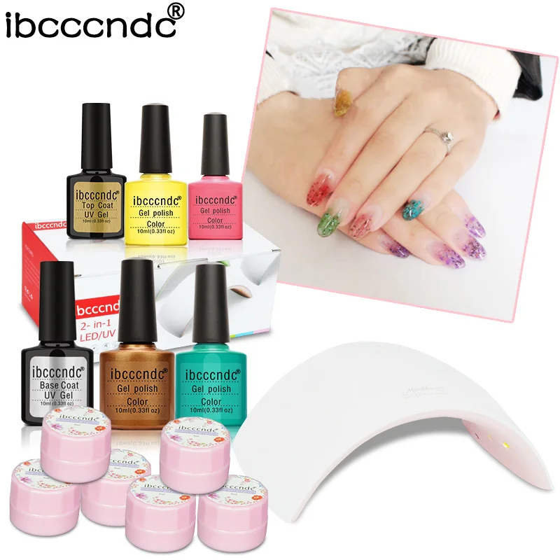 Nail Art Set 4pcs 10ml Soak Off UV Gel Nail Polish 24W LED Lamp Base Gel Top Coat Varnish 6 Colors Flower Fairy Gel Lacquer Kit
Nail Art Set 4pcs 10ml Soak Off UV Gel Nail Polish 24W LED Lamp Base Gel Top Coat Varnish 6 Colors Flower Fairy Gel Lacquer Kit