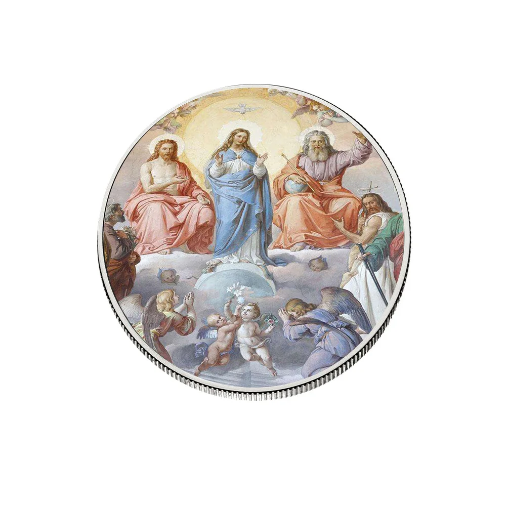 Bbirthday Souvenir Gifts Collectible 999.9 Silver Platd Metal Coin Jesus Crafts Coins Collectible Challenge Coin Home Decoration
Bbirthday Souvenir Gifts Collectible 999.9 Silver Platd Metal Coin Jesus Crafts Coins Collectible Challenge Coin Home Decoration