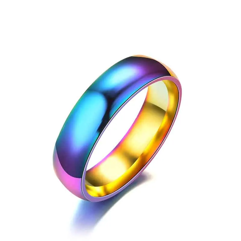 Ahknormailcui 2018 Women Men Colorful Rainbow Rings 5 6 7 8 9 10 11 12 13 Pick Size 6mm Width Titanium Steel Wedding Band Ring
Ahknormailcui 2018 Women Men Colorful Rainbow Rings 5 6 7 8 9 10 11 12 13 Pick Size 6mm Width Titanium Steel Wedding Band Ring