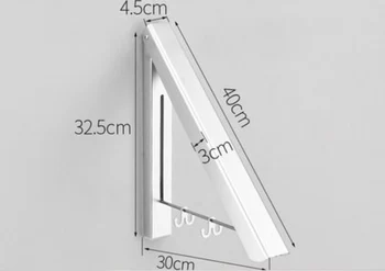 Space aluminum Wall-mounted Folding Invisible clothes hanger Indoor laundry rack Bedroom Coat Rack
Space aluminum Wall-mounted Folding Invisible clothes hanger Indoor laundry rack Bedroom Coat Rack