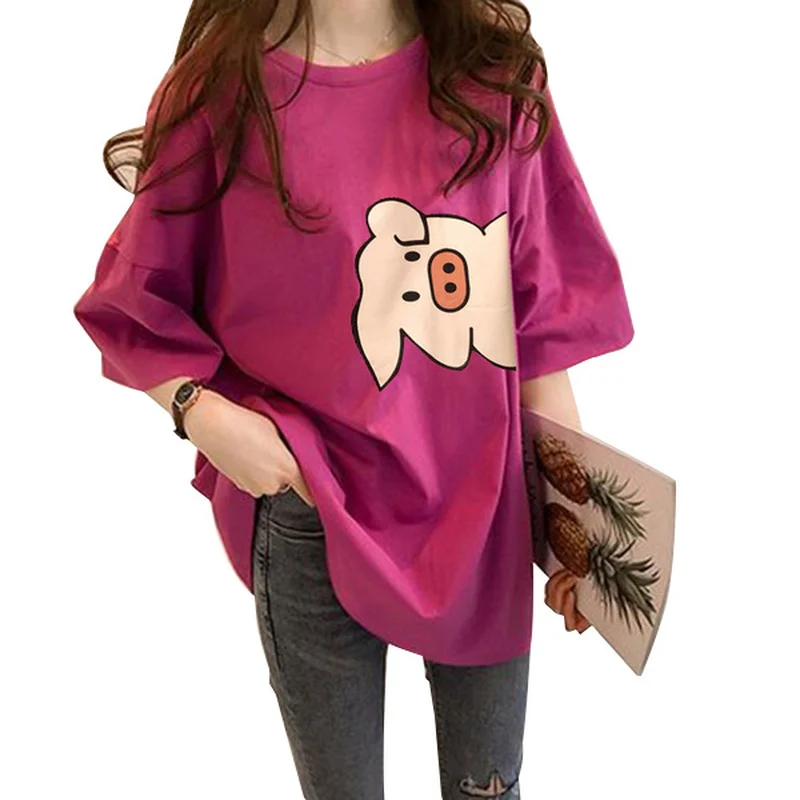 U-SWEAR Pig Print Tshirt Women Autumn Long Sleeve Loose T-shirt Plus Size Casual Women's Cotton Tops Funny T-Shirts Femme
U-SWEAR Pig Print Tshirt Women Autumn Long Sleeve Loose T-shirt Plus Size Casual Women's Cotton Tops Funny T-Shirts Femme