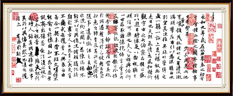Preface of the orchid pavilion cross stitch kit Chinese 14ct 11ct print canvas stitching embroidery DIY handmade needlework
Preface of the orchid pavilion cross stitch kit Chinese 14ct 11ct print canvas stitching embroidery DIY handmade needlework