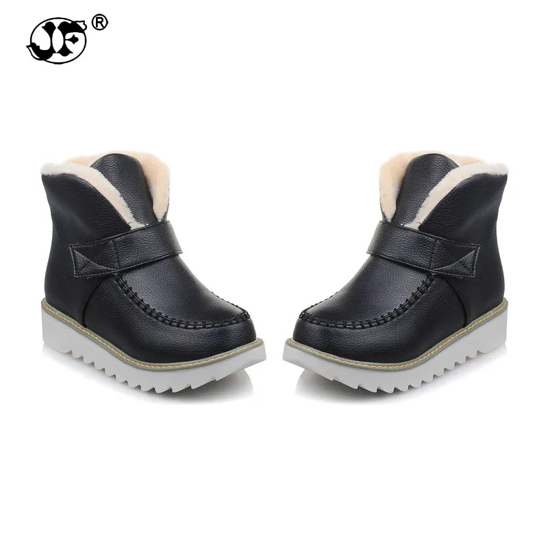 

Snow boots Plus size 34-44 New 2021 Snow Boots platform women winter shoes waterproof ankle boots lace up fur boots gh89j