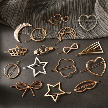 1Pcs Fashion Women Hair Accessories Triangle Hair Clip Geometric Alloy Hairpin Moon Circle Hairgrip Barrette Girls Hair Styling
1Pcs Fashion Women Hair Accessories Triangle Hair Clip Geometric Alloy Hairpin Moon Circle Hairgrip Barrette Girls Hair Styling