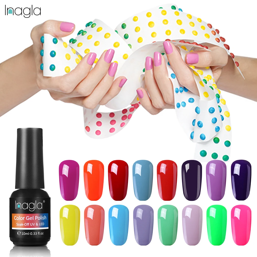 Inagla 10ml Long Lasting Classic Gel Nail Polish Soak Off LED UV Varnish Top Base Coat Manicure Nail Art 298 Pure Colors Enamel
Inagla 10ml Long Lasting Classic Gel Nail Polish Soak Off LED UV Varnish Top Base Coat Manicure Nail Art 298 Pure Colors Enamel