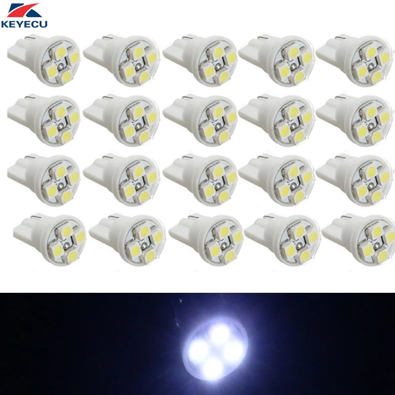 KEYECU 20PCS T10 W5W 194 2835 4SMD LED Car Interior Dome Map Dashboard Reading Light Bulbs License Plate Lamps
KEYECU 20PCS T10 W5W 194 2835 4SMD LED Car Interior Dome Map Dashboard Reading Light Bulbs License Plate Lamps