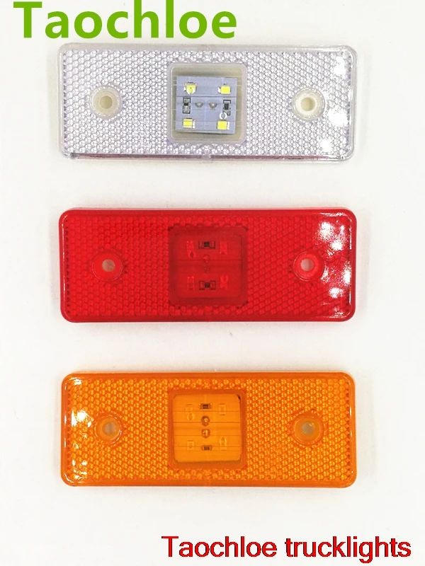 1X E8 24V 4x1.5 '' Led Reflector lamp truck warning light led Side Marker Trailer Light Bus lorry 110X40mm Red Amber White Emark
1X E8 24V 4x1.5 '' Led Reflector lamp truck warning light led Side Marker Trailer Light Bus lorry 110X40mm Red Amber White Emark