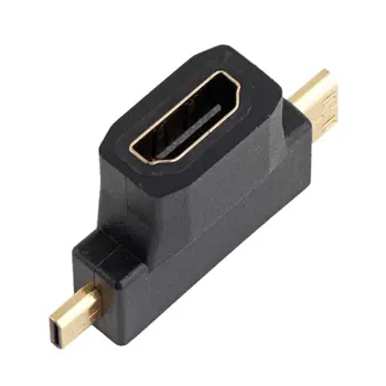 3 in 1 Mini HDMI Male Micro HDMI male to HDMI Female Converter adapter for tablet pc tv mobile phone HDMI adapter Black
3 in 1 Mini HDMI Male Micro HDMI male to HDMI Female Converter adapter for tablet pc tv mobile phone HDMI adapter Black
