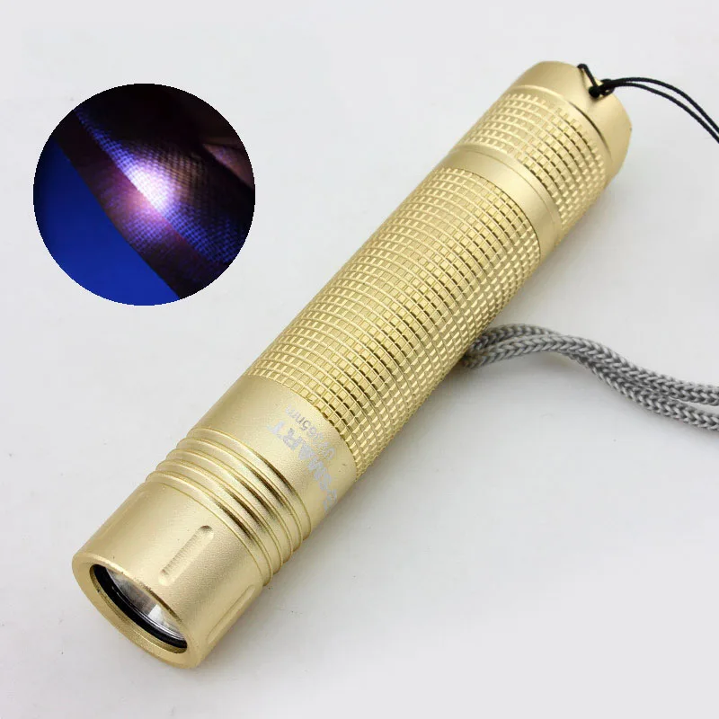 Professional 365nm UV flashlight Ultraviolet LED Flashlight Ultra Violet Torch Lamp Blacklight for Scorpion Hunting Detection | Лампы и