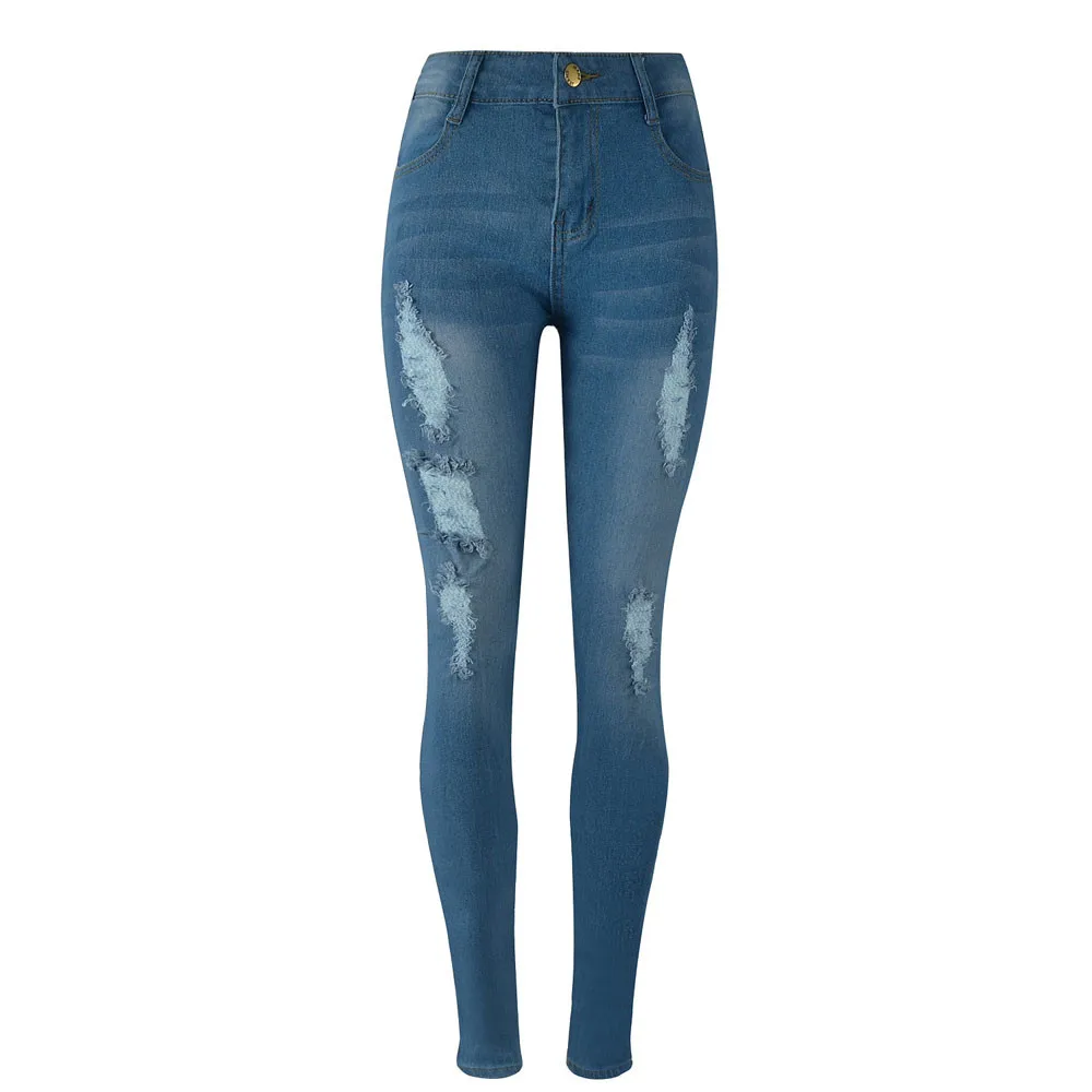 CHAMSGEND Women Denim Skinny Ripped Pants High Waist Jeans Slim Pencil Trousers Drop Shipping 1M23&*
CHAMSGEND Women Denim Skinny Ripped Pants High Waist Jeans Slim Pencil Trousers Drop Shipping 1M23&*