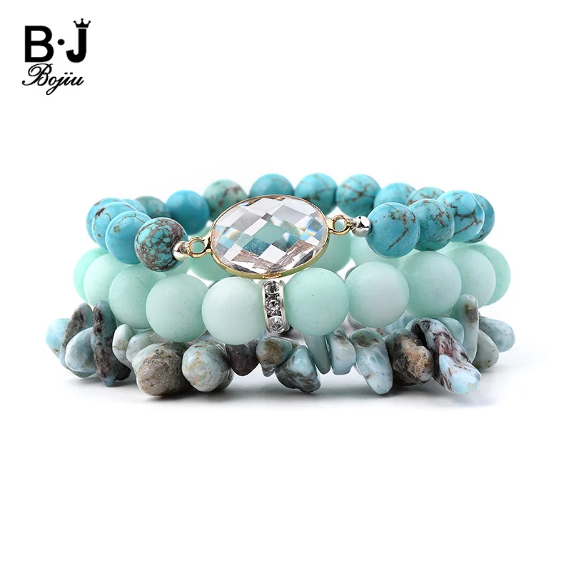 BOJIU 3 Pcs/Set Natural Stone Pear Crystal Charm Bracelets For Women Jewelry Blue Howlite Stretch Chips Beads Bracelets BCSET152
BOJIU 3 Pcs/Set Natural Stone Pear Crystal Charm Bracelets For Women Jewelry Blue Howlite Stretch Chips Beads Bracelets BCSET152